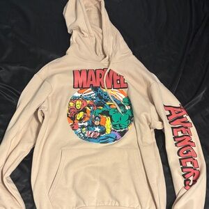Marvel Tan Avengers Graphic Hoodie